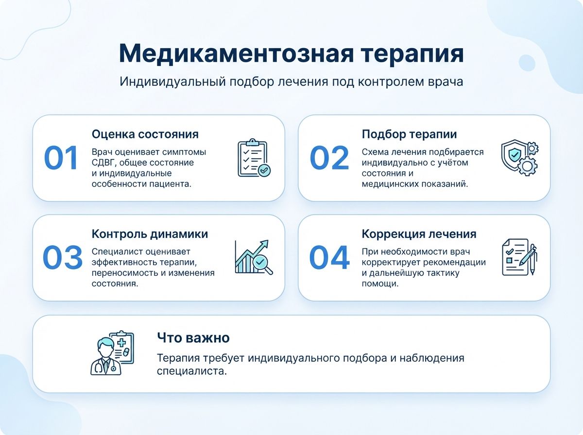 Лечение СДВГ в Семикаракорске у детей и взрослыхинфографика